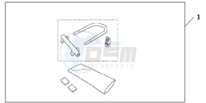 CBR600RR9 France - (F / CMF MME SPC) drawing U-LOCK