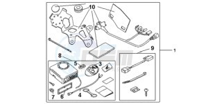 CBR600RR9 Korea - (KO) drawing AVERTO ALARM KIT