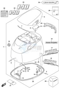 DF 140A drawing Engine Cover