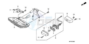 CB1300SA9 Australia - (U / ABS BCT MME TWO) drawing TAILLIGHT