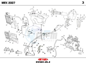 MRX-50-BLUE drawing HOSE CONNEXIONS TANKS