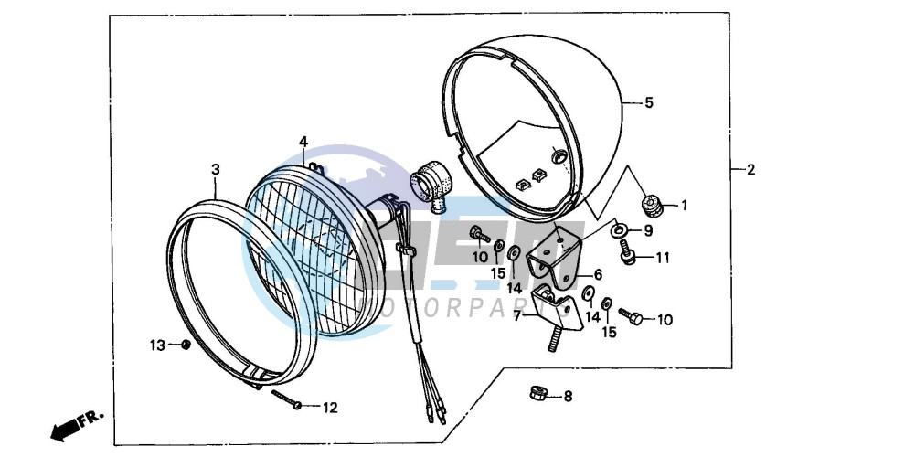 HEADLIGHT (CMX250CT-CM/V/Y)