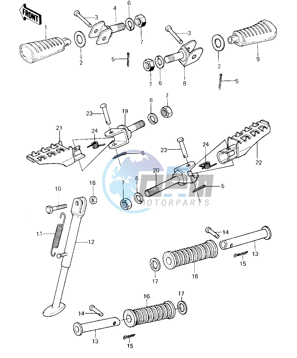 FOOTRESTS_STAND -- 80-81 A7_A8- -