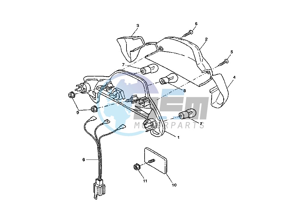 TAILLIGHT -PLATE HOLDER