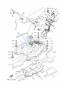 YFM450FWBD KODIAK 450 (BB5M) drawing FUEL TANK