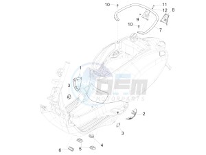 125 4T 3V I GET ie Primavera (APAC) (AU, EX, JA, KR, VT) drawing Side cover - Spoiler