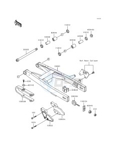 KX 100 B [KX100] (B5-B7) [KX100] drawing SWINGARM