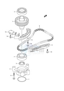 DF 150 drawing Timing Chain