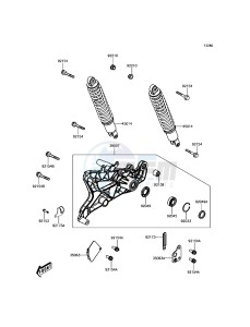 J125 ABS SC125CHF XX (EU ME A(FRICA) drawing Shock Absorber(s)