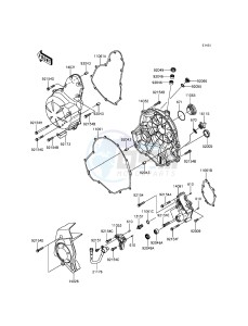 ER-6N ER650EEF XX (EU ME A(FRICA) drawing Engine Cover(s)