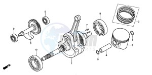 TRX450FM drawing PISTON