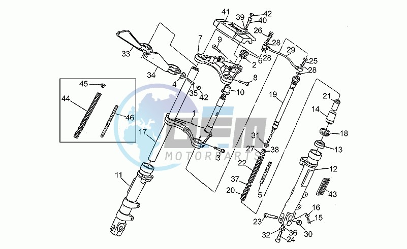 Front/rear shock absorber