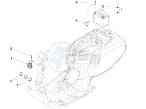 LXV 150 4T 3V E3 (APAC) (CN, RI, VT) drawing Remote control switches - Battery - Horn