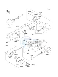 VN 1500 B [VULCAN 88 SE] (B1-B3) N8F drawing TURN SIGNALS