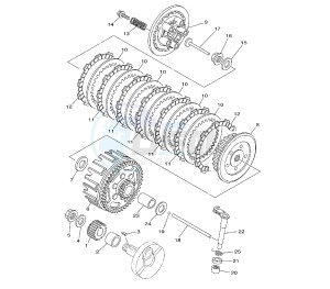 YZ 85 drawing CLUTCH