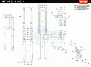 MRT-50-E4-SM-2018-AUSTRIA-MRT-50-SM-YELLOW-BLACK-REPLICA-SERIES-2018-EURO-4 drawing FRONT FORK