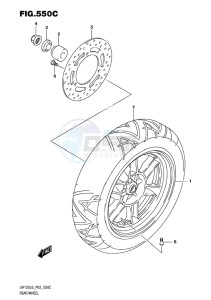 UH125 BURGMAN EU drawing REAR WHEEL