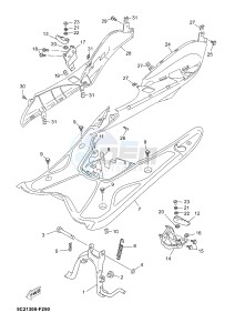 CW50 NEO'S (2JD3) drawing STAND & FOOTREST