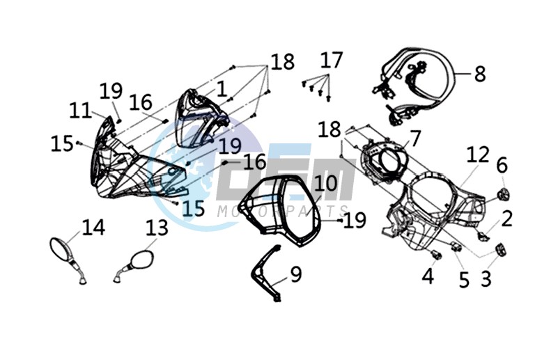 HEADLIGHT COVER  /  METER COVER/  DASHBOARD