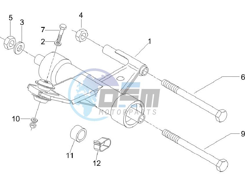 Swinging arm