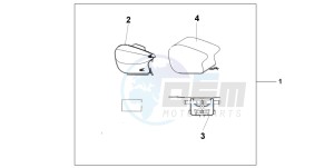 CB500S drawing PILLION BAG