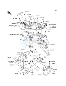 VERSYS_1000 KLZ1000ADF FR GB XX (EU ME A(FRICA) drawing Rear Fender(s)