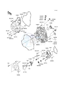 ER 650 A [ER-6N (AUSTRALIAN] (A6F-A8F) A7F drawing ENGINE COVER-- S- -