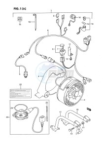 LT-F250 (E3) drawing COOLING FAN (MODEL T:OPTIONAL)