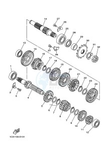 YZ125X (B1B5) drawing TRANSMISSION