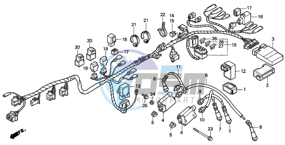 WIRE HARNESS (CB750F2)