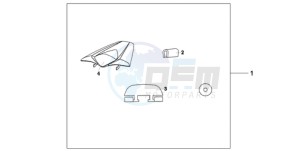 CB1000RA9 France - (F / ABS CMF) drawing SEAT COWL*NHA84P*