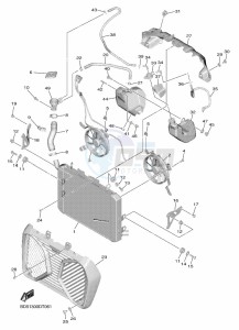 NIKEN MXT850 (BD5B) drawing RADIATOR & HOSE