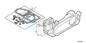 SH125DG SH125D E drawing GASKET KIT B