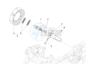 Fly 150 4T 3V ie (USA) drawing Rear brake - Brake jaw