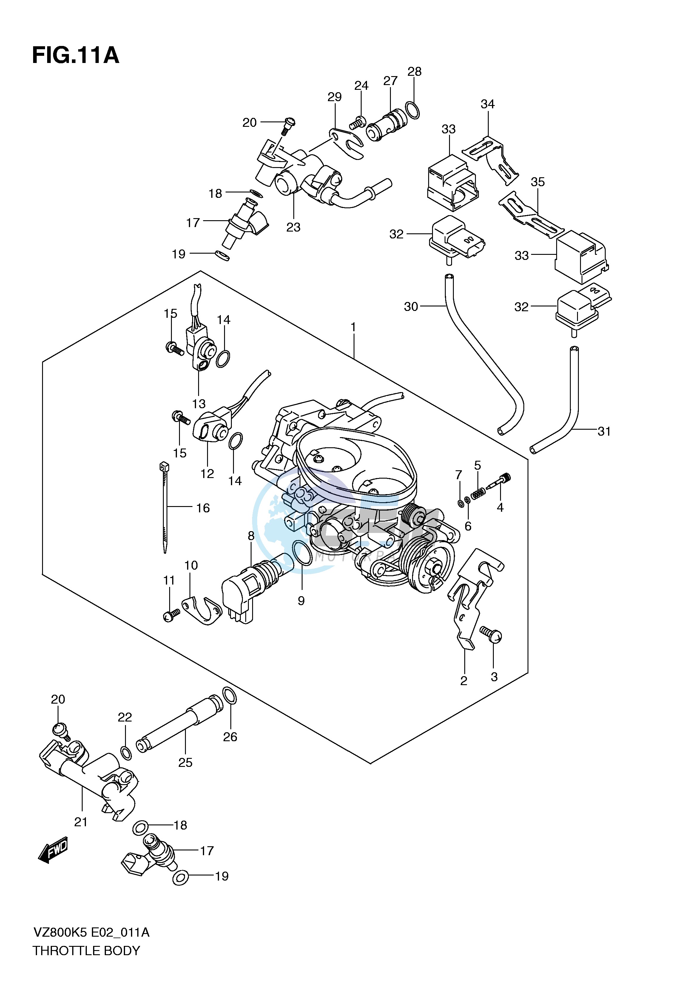 THROTTLE BODY (MODEL K9)