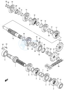 RM250 (E3-E28) drawing TRANSMISSION (MODEL K4 K5 K6)