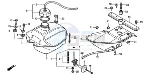 TRX250 TRX250 FOURTRAX drawing FUEL TANK