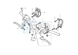 XC FLY ONE R 150 drawing HANDLE SWITCH -LEVER