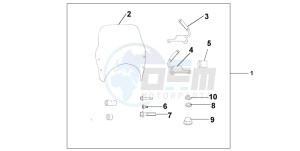 CB900F HORNET 900 drawing WINDSCREEN