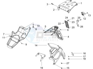 Runner 200 VXR 4t drawing Rear cover - Splash guard