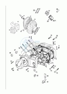 QUADRO_NL_L1 50 L1 drawing Crankcase-cylinder-piston