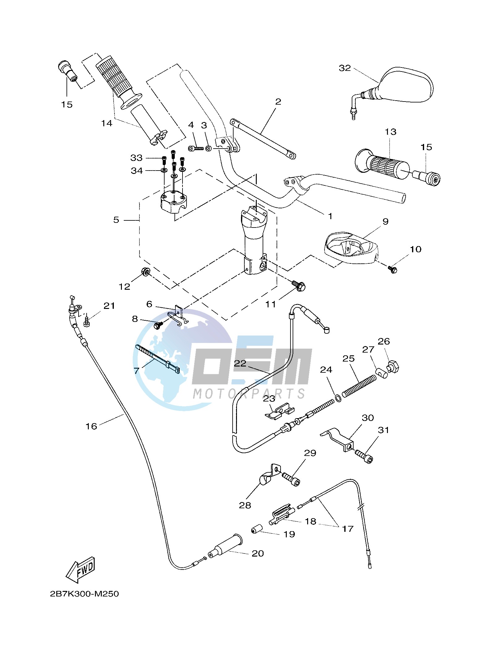 STEERING HANDLE & CABLE