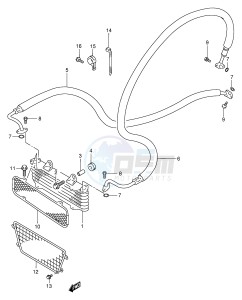 LT-F300 (E24) drawing OIL COOLER