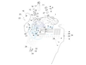 GTS 125 4T E4 ABS (EMEA) EU, GB) drawing Fuel tank