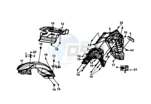 ORBIT III 50 45KMH (L8) EU drawing REAR MUDGUARD - MUDGUARD