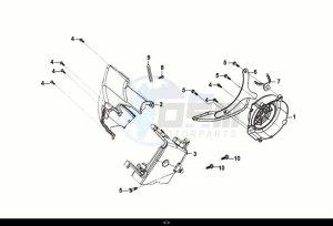 FIDDLE IV 125 (XG12W1-IT) (M0) drawing SHROUD ASSY