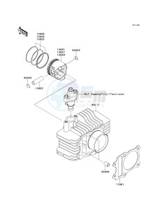 KLX 110 A (KLX110 MONSTER ENERGY) (A6F-A9FA) A8F drawing CYLINDER_PISTON-- S- -