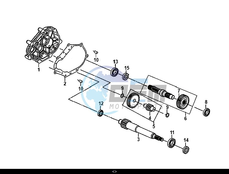 MISSION CASE-DRIVE SHAFT