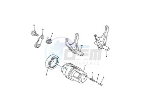 YZ F 450 drawing SHIFT CAM-FORK