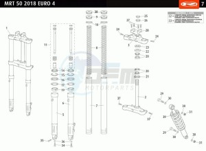 MRT-50-E4-SM-LOW-WHITE drawing FRONT FORK